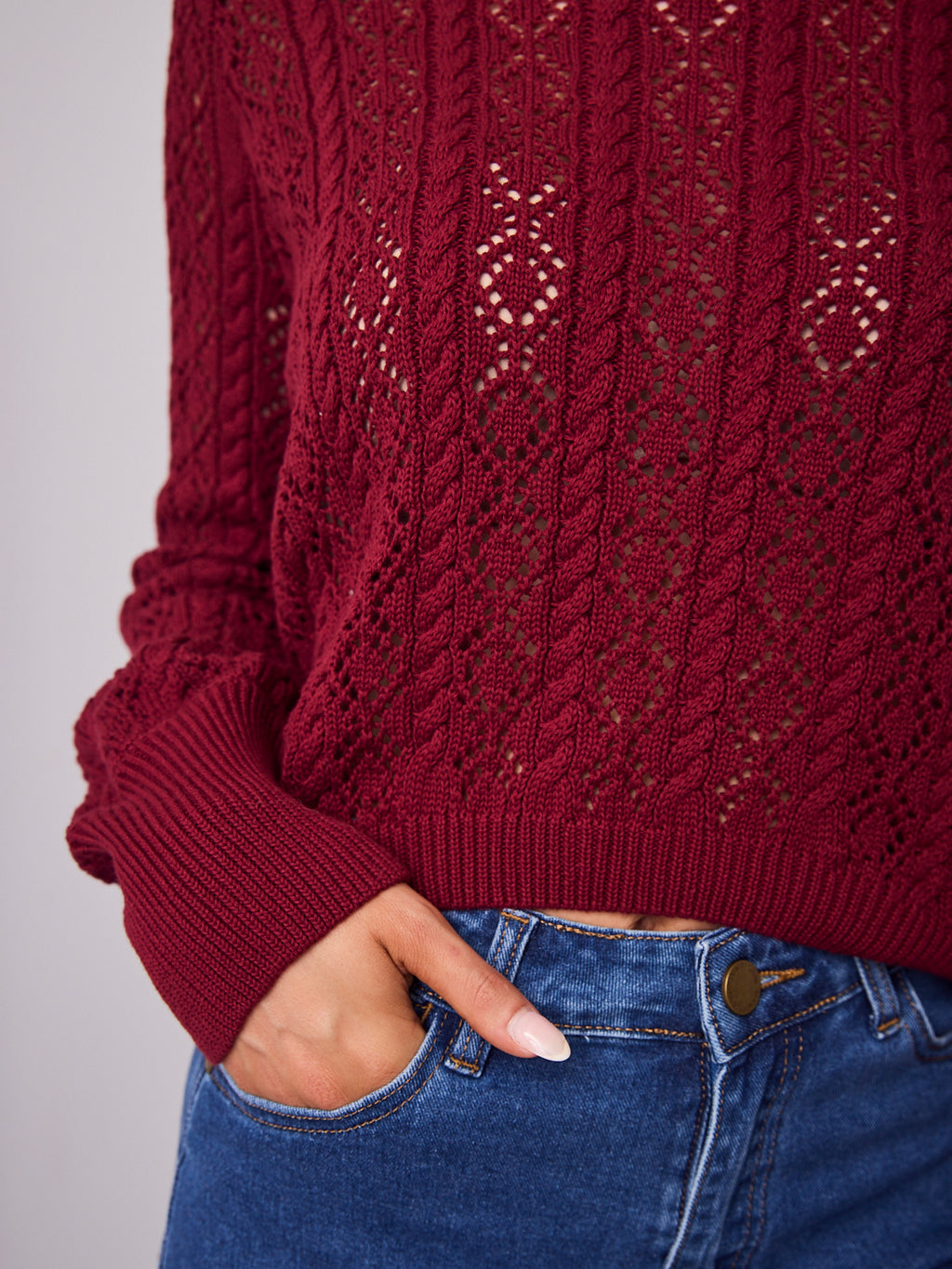 NICOLE KNIT - WINE