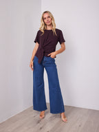 VALENTINA TEE - DEEP PLUM