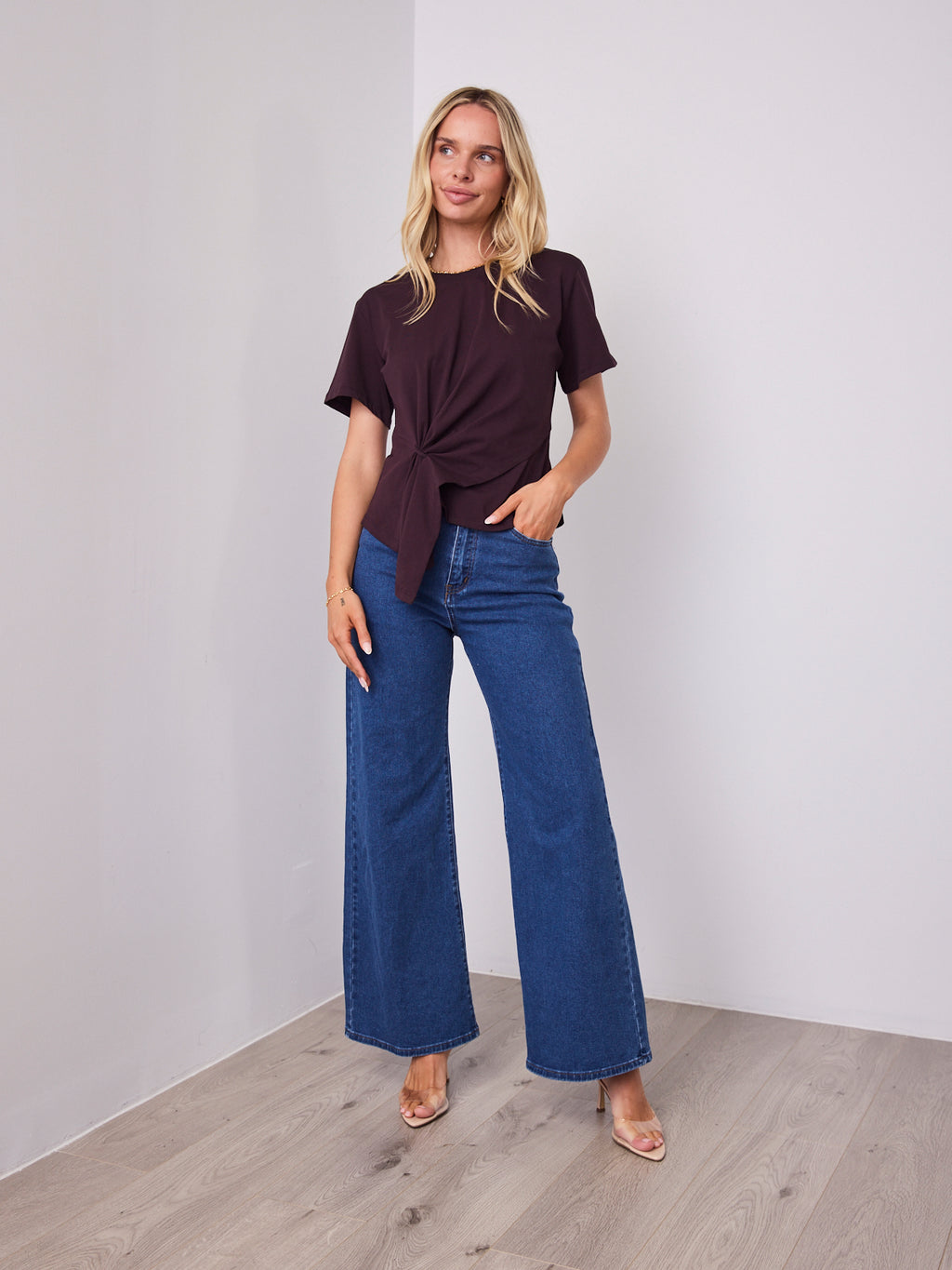 VALENTINA TEE - DEEP PLUM
