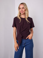 VALENTINA TEE - DEEP PLUM