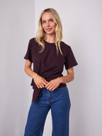 VALENTINA TEE - DEEP PLUM