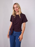 VALENTINA TEE - DEEP PLUM