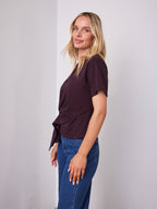 VALENTINA TEE - DEEP PLUM
