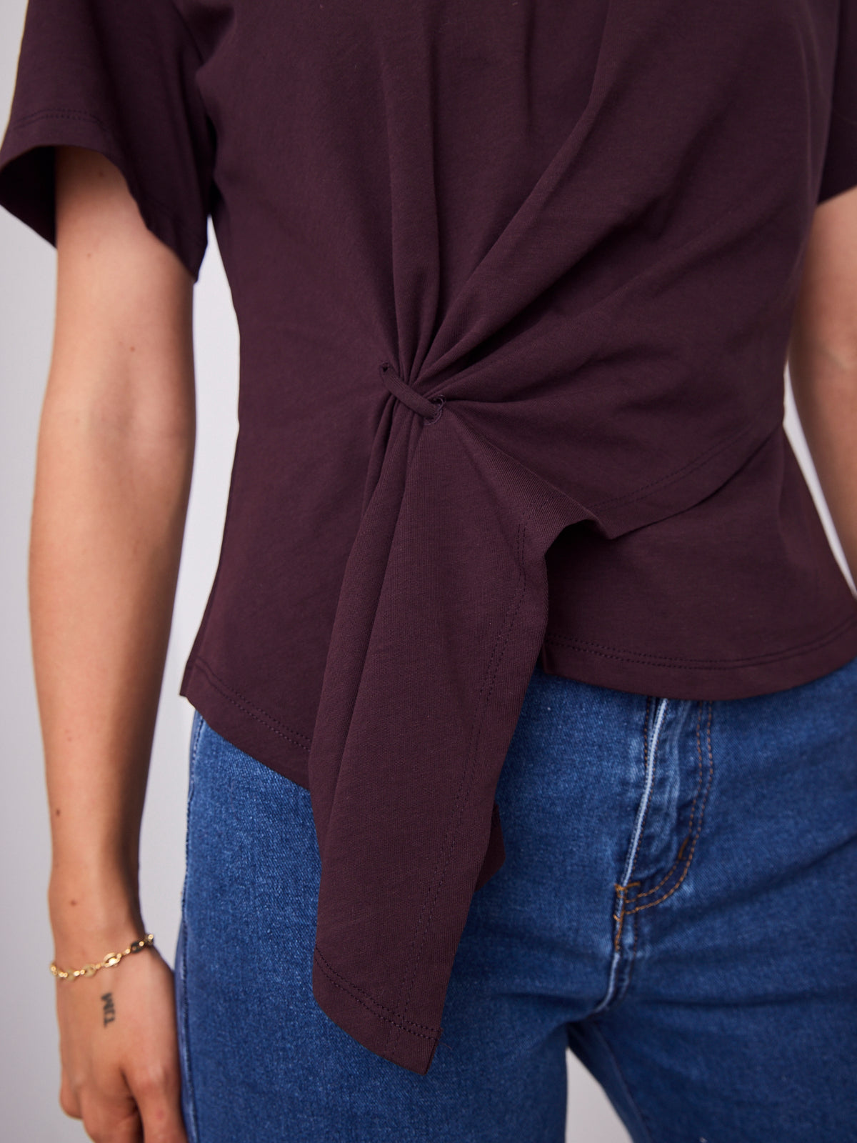 VALENTINA TEE - DEEP PLUM