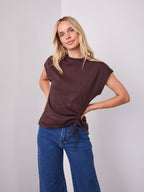 ELISHA TEE - DARK CHOCOLATE
