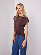 ELISHA TEE - DARK CHOCOLATE