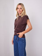 ELISHA TEE - DARK CHOCOLATE