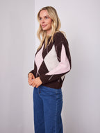 HAVAR KNIT - CHOCOLATE/PINK