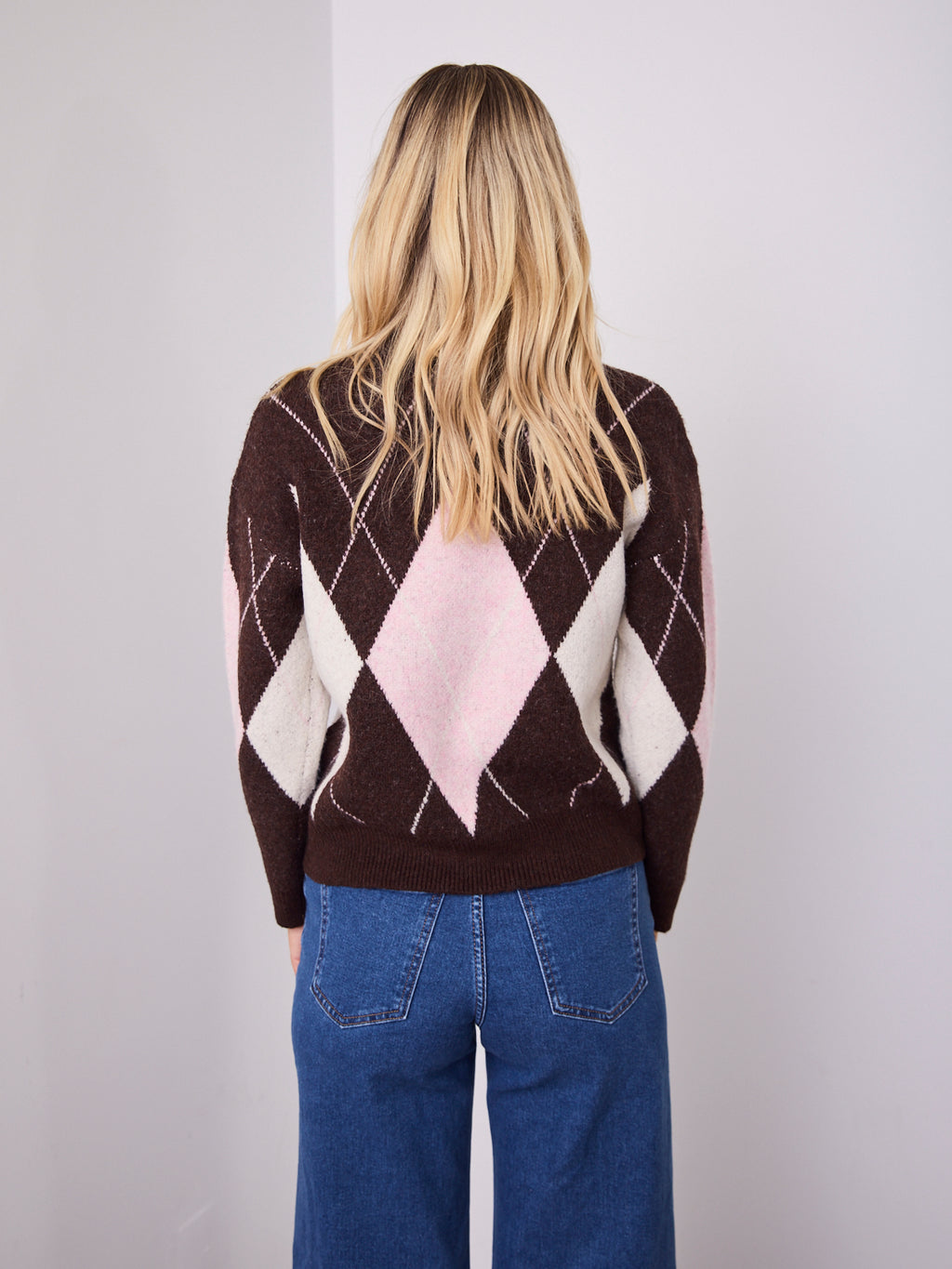 HAVAR KNIT - CHOCOLATE/PINK