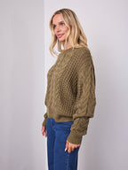 CARLA CABLE KNIT - KHAKI