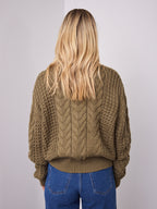 CARLA CABLE KNIT - KHAKI
