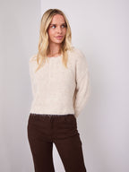KIRA BUTTON KNIT - LIGHT BEIGE