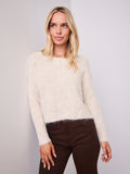 KIRA BUTTON KNIT - LIGHT BEIGE