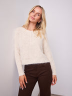 KIRA BUTTON KNIT - LIGHT BEIGE