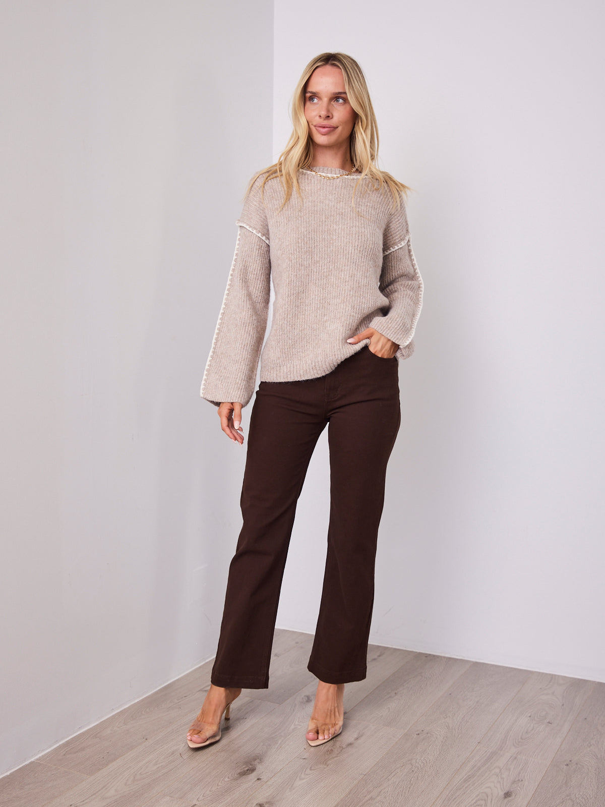 BELINDA KNIT - WARM BEIGE