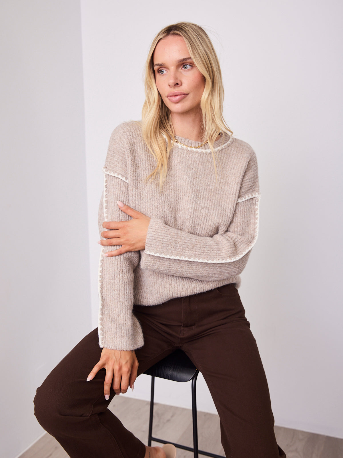 BELINDA KNIT - WARM BEIGE