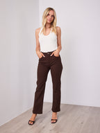 NIKO STRAIGHT LEG STRETCH JEAN - CHOCOLATE