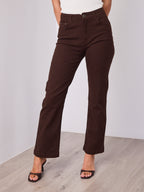 NIKO STRAIGHT LEG STRETCH JEAN - CHOCOLATE