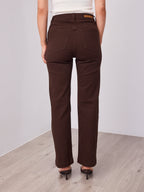 NIKO STRAIGHT LEG STRETCH JEAN - CHOCOLATE