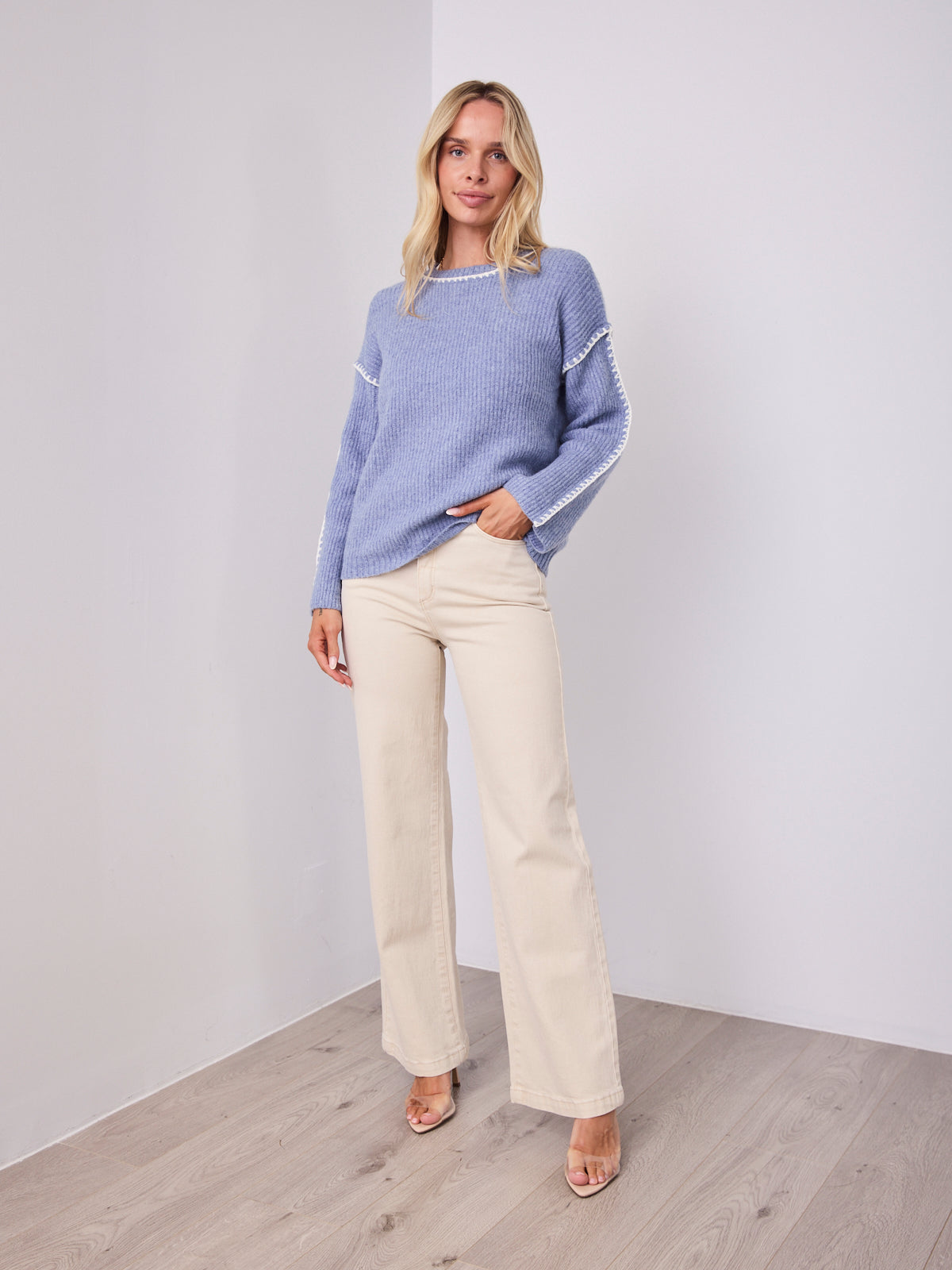 BELINDA KNIT - BLUE