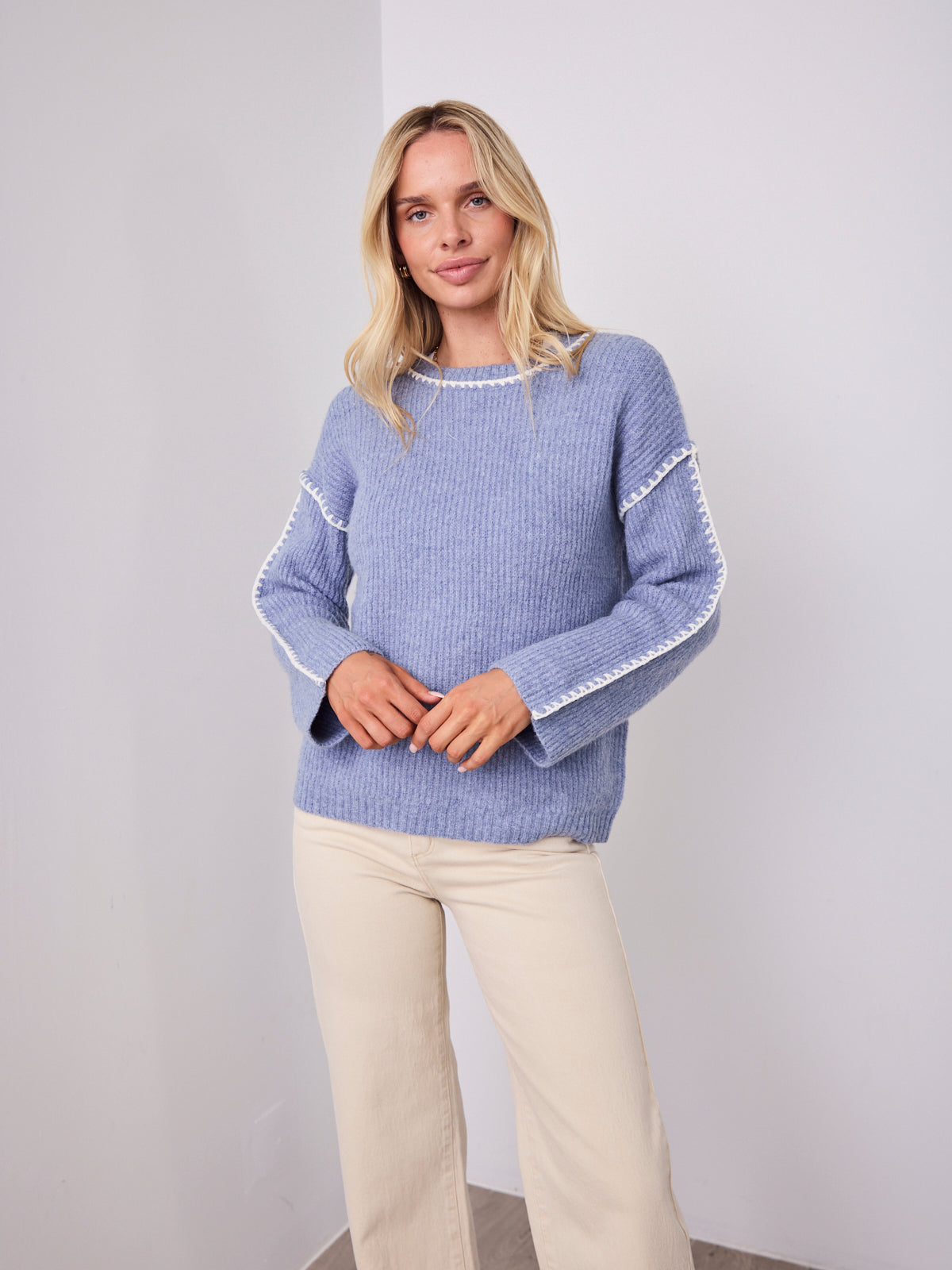 BELINDA KNIT - BLUE