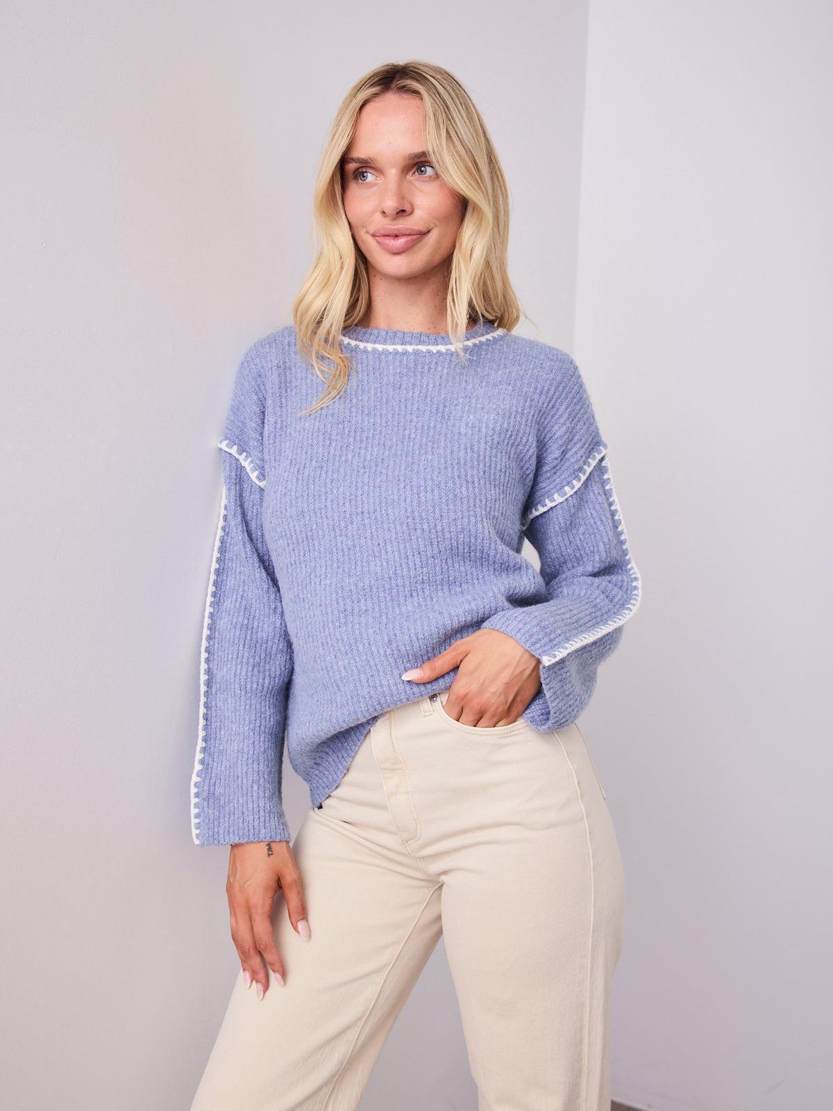 BELINDA KNIT - BLUE
