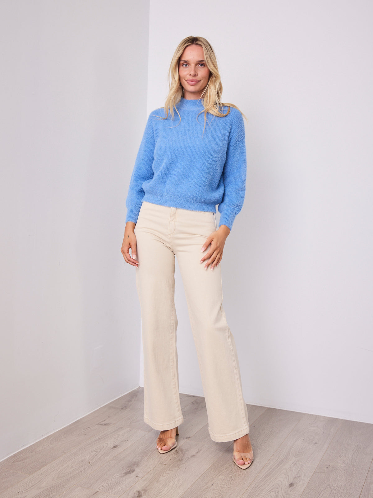 SERENA KNIT - CORNFLOUR BLUE