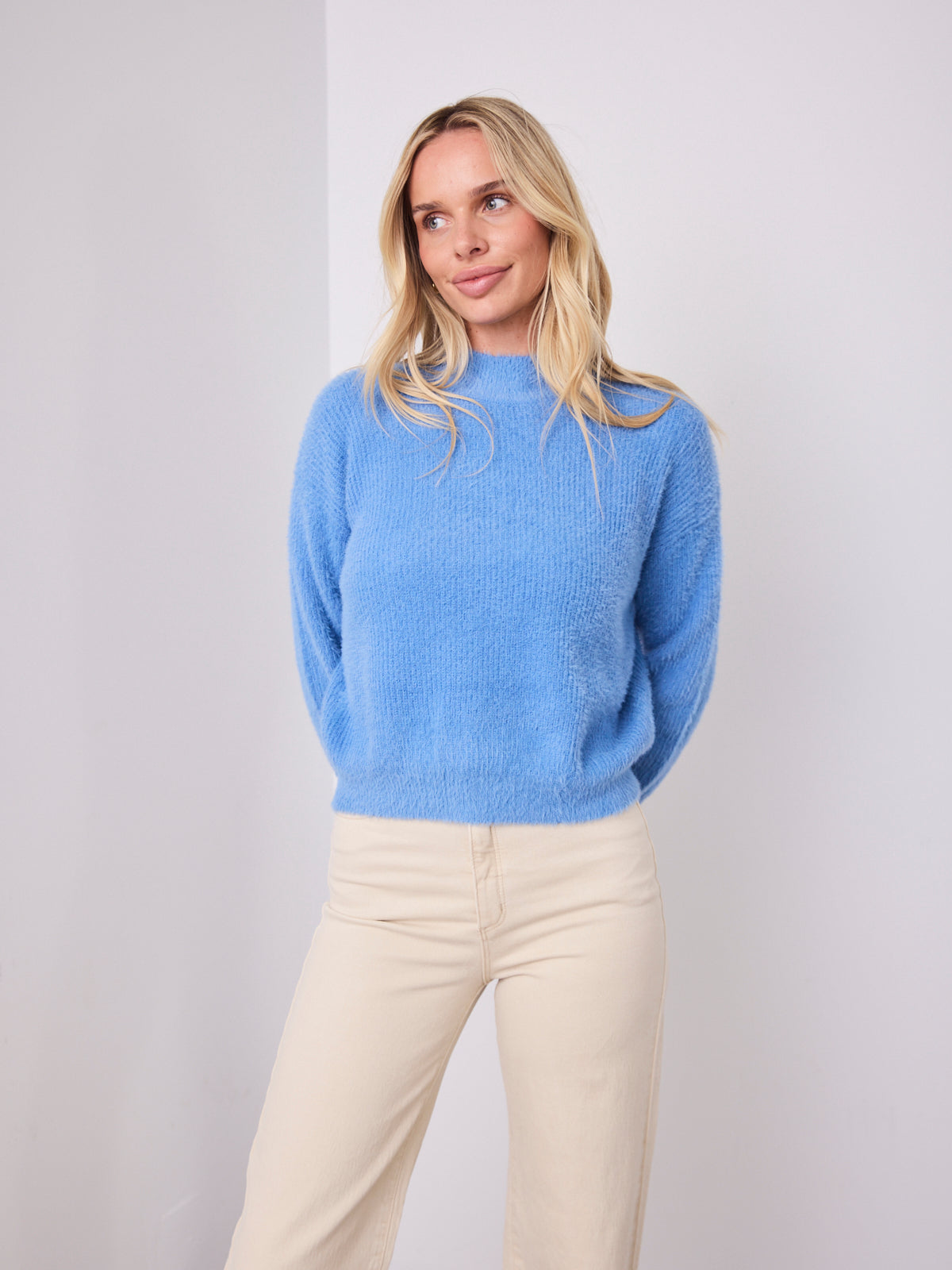 SERENA KNIT - CORNFLOUR BLUE