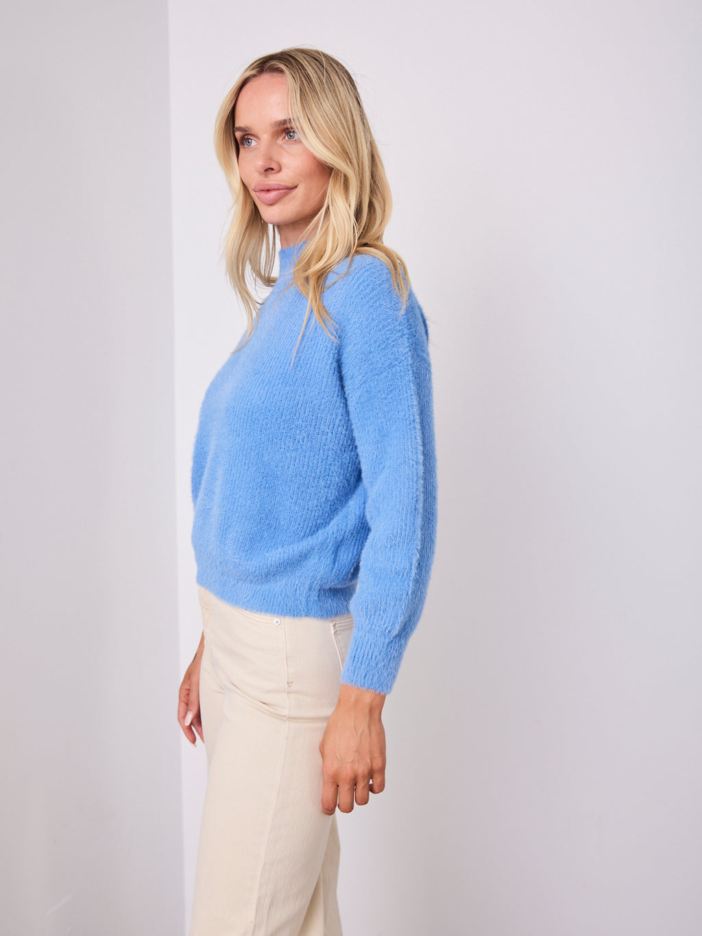 SERENA KNIT - CORNFLOUR BLUE