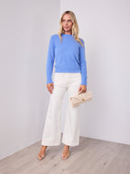 DOMINIQUE KNIT - CORNFLOUR BLUE
