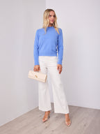 DOMINIQUE KNIT - CORNFLOUR BLUE