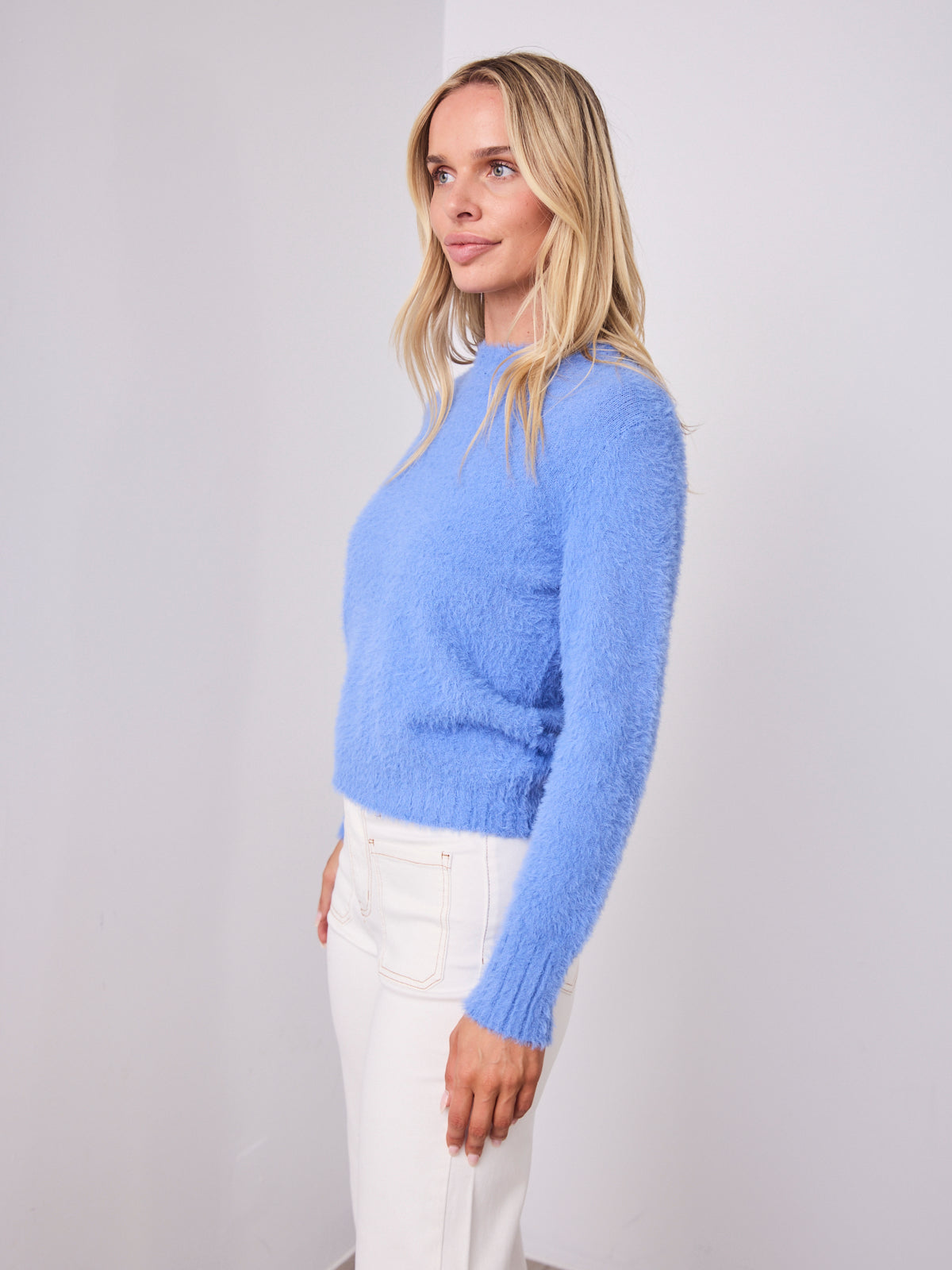 DOMINIQUE KNIT - CORNFLOUR BLUE