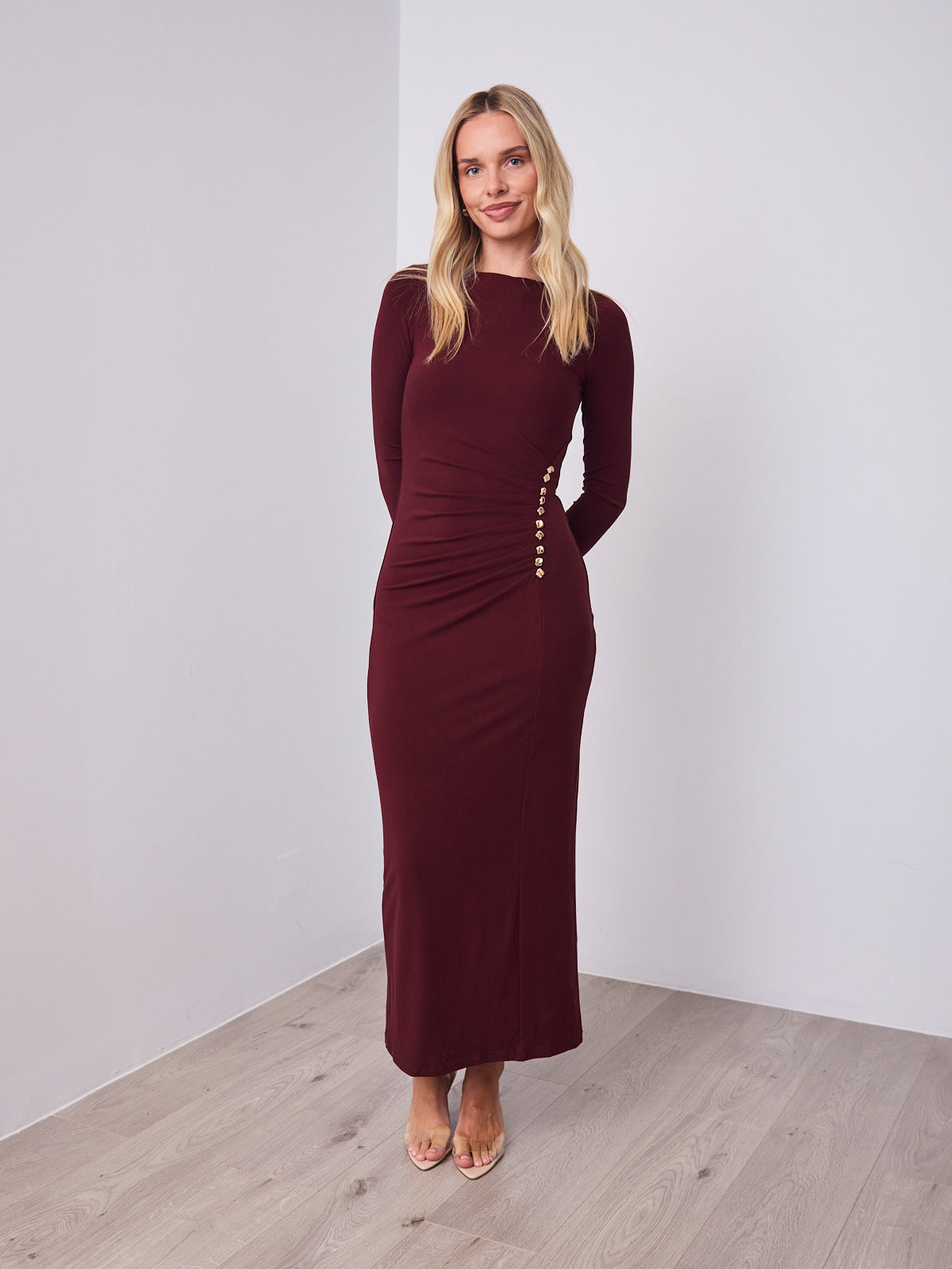 COSTA DRESS - MERLOT