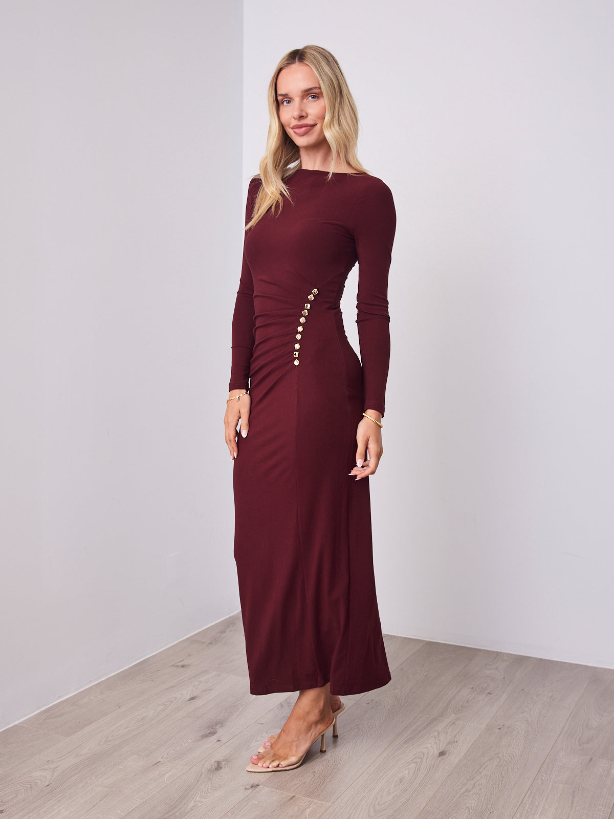 COSTA DRESS - MERLOT