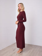 COSTA DRESS - MERLOT