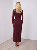 COSTA DRESS - MERLOT