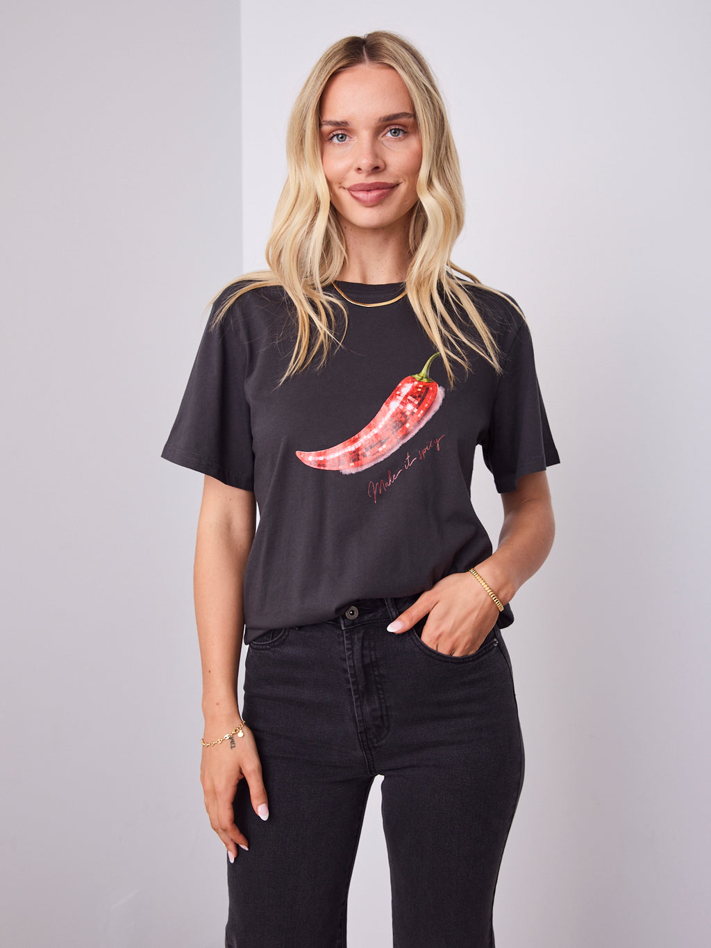 SPICY TEE - VINTAGE GREY