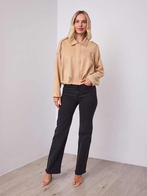 TYLER BOMBER JACKET - SAND