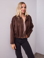 TYLER BOMBER JACKET - CHOCOLATE