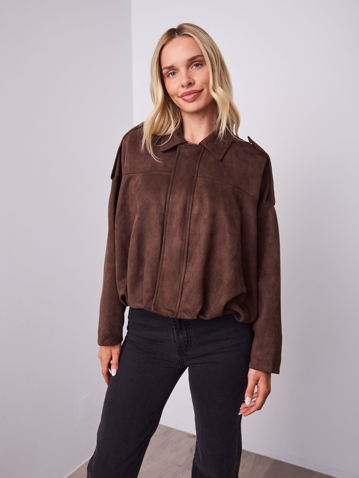 TYLER BOMBER JACKET - CHOCOLATE