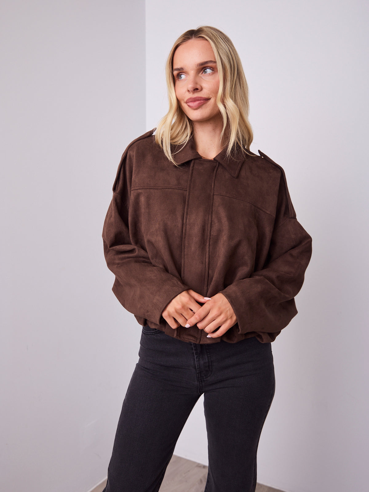 TYLER BOMBER JACKET - CHOCOLATE