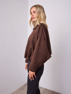 TYLER BOMBER JACKET - CHOCOLATE