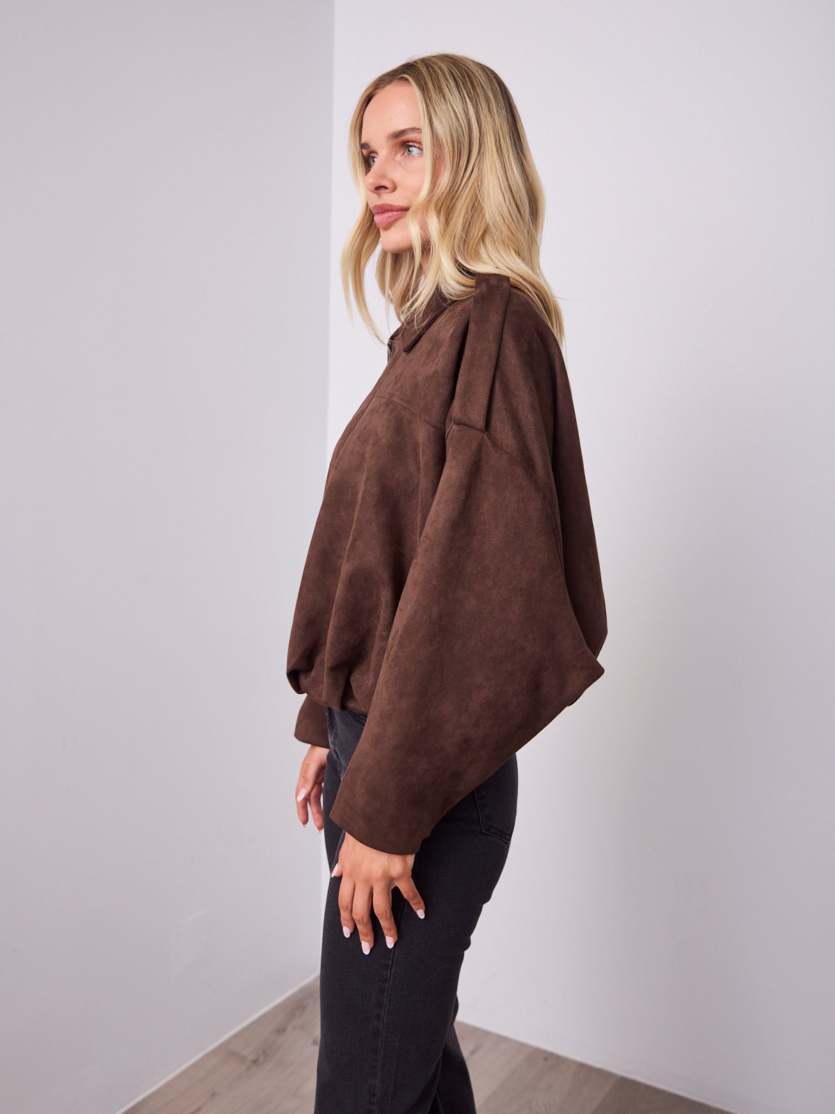 TYLER BOMBER JACKET - CHOCOLATE