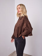 TYLER BOMBER JACKET - CHOCOLATE