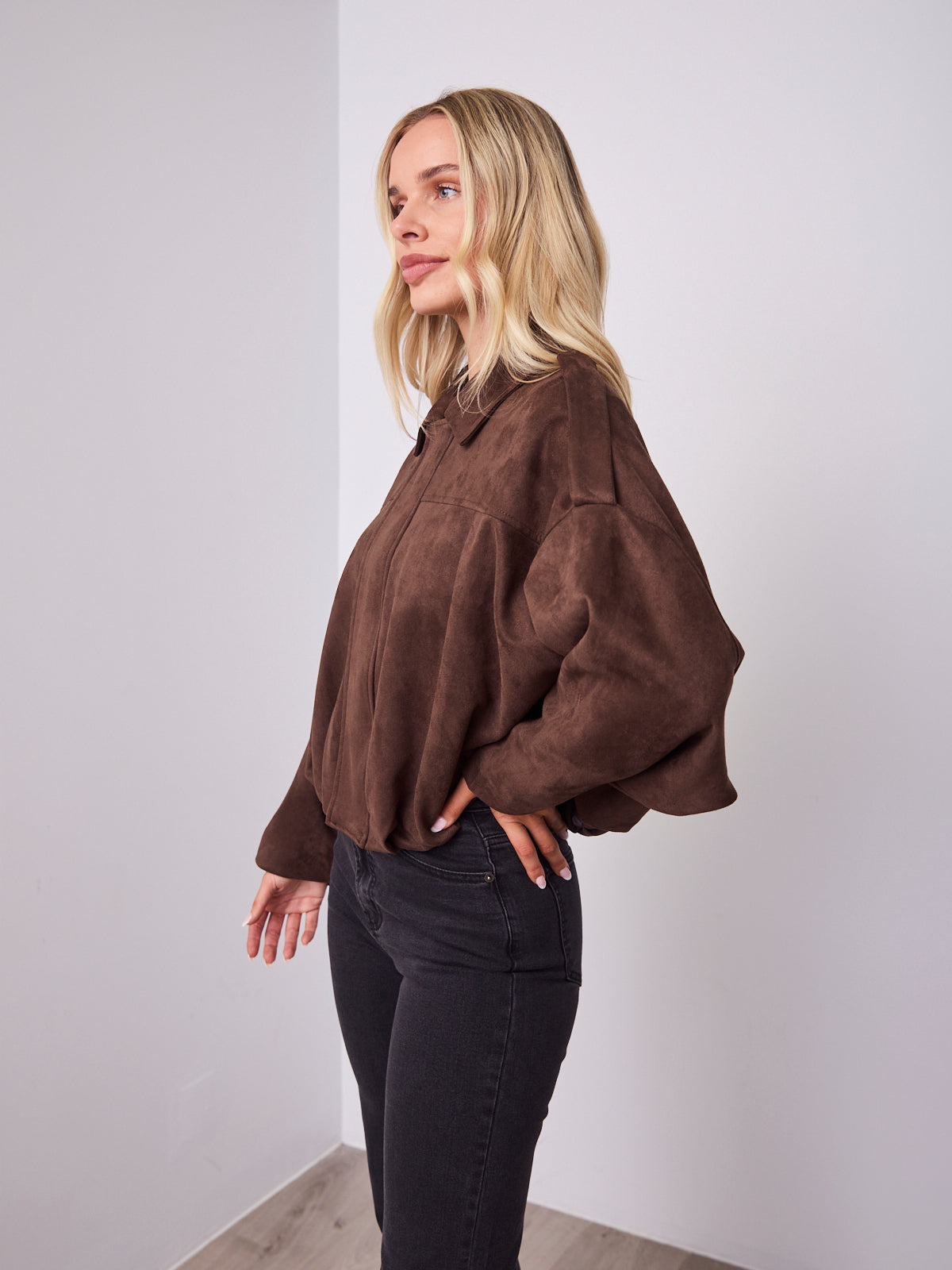 TYLER BOMBER JACKET - CHOCOLATE