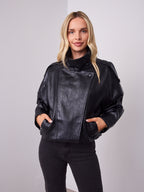 REBEL PU JACKET - BLACK