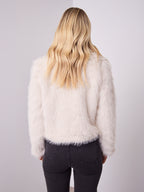 CHICAGO FAUX FUR JACKET - CREAM