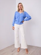 MAVI FLUFFY CARDI - BLUE