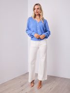 MAVI FLUFFY CARDI - BLUE