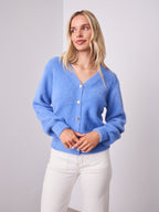 MAVI FLUFFY CARDI - BLUE
